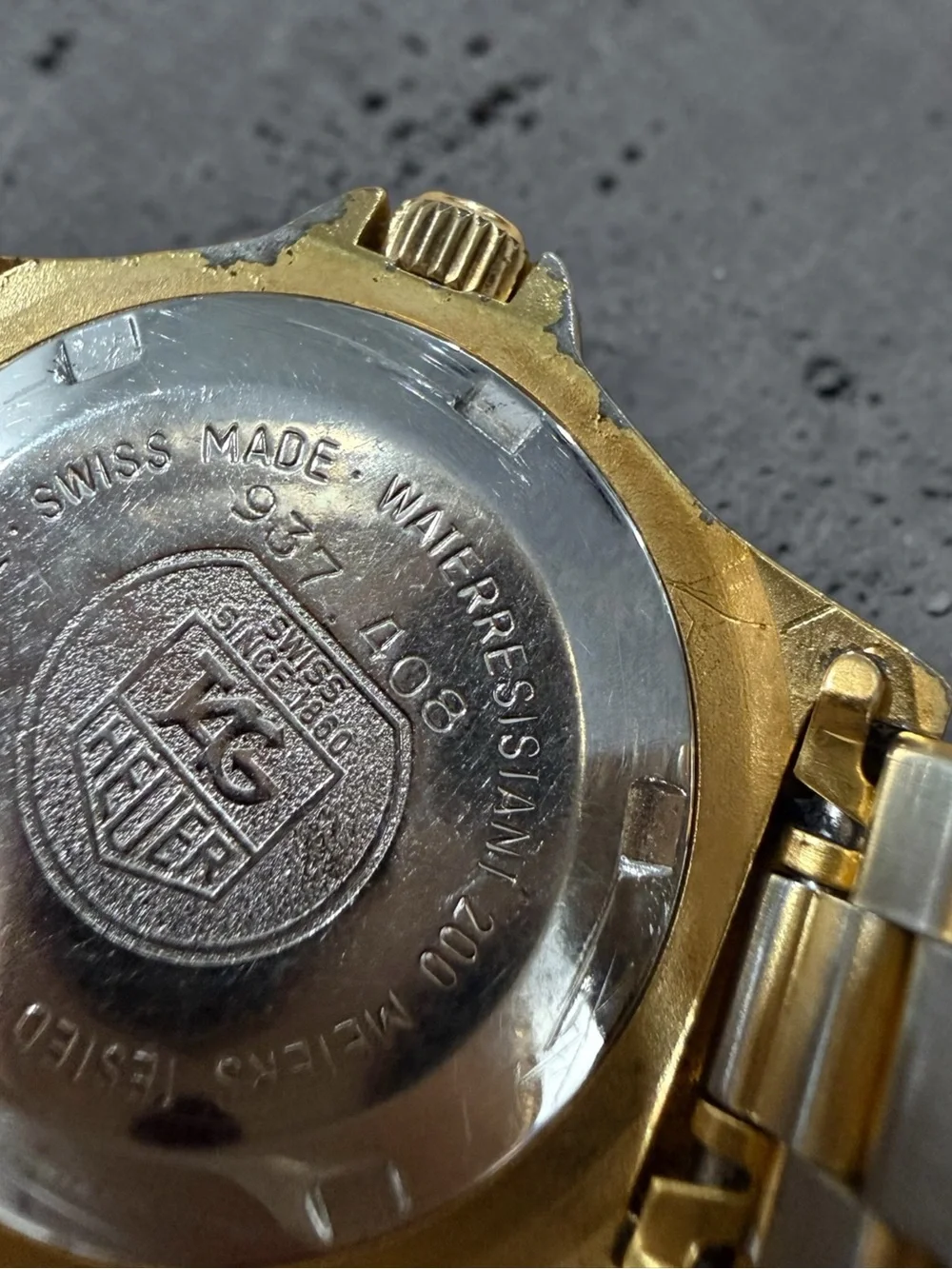 Vintage TAG Heuer Professional 200M Two-Tone Swiss Watch